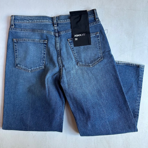NWT ASKK NY Marina Crop Wide Leg Jean - Picture 9 of 10
